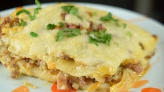 Como hacer Lasagna de carne molida [upl. by Izak]