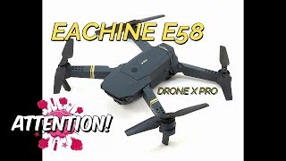 EACHINE E58 ATTENTION AUX AUTRES MARQUESex DRONE X ARNAQUE soyez vigilants [upl. by Komsa]