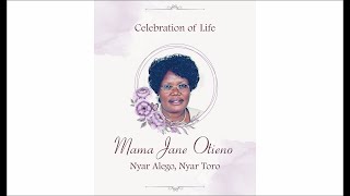 FINAL SENDOFF OF Mama Jane Otieno Nyar Alego Nyar Toro 14th Oct 1956  21st Jan 2024 [upl. by Atiuqan345]