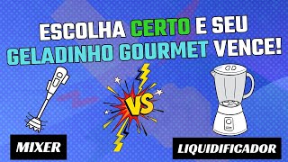 VOCÊ USA LIQUIDIFICADOR POR QUE NÃO UM MIXER DESCUBRA O MELHOR PRA FAZER AS BASES DE GELADINHO [upl. by Hctub]