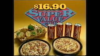 Pizza Haven 1690 Super Value Pack TV Ad 1994 [upl. by Saimon997]