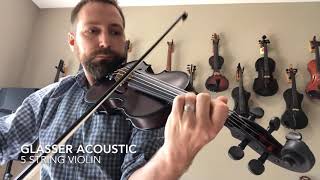 Glasser 5 string Carbon Composite Acoustic Violin [upl. by Wyck]