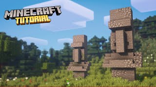 Minecraft  How to build a Villager Statue  Tutorial [upl. by Hayalat]