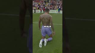 WHY DID RAPHINHA WALK THE ENTIRE PITCH ON HIS KNEES 😯🥹 [upl. by Akinorev746]