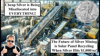 SILVER ALERT Future of Silver Mining is SOLAR PANEL RECYCLING as Silver Hits 1000oz Bix Weir [upl. by Dimitris]