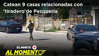 Catean 9 casas por caso de cuerpos en Pesquería  Monterrey [upl. by Staal174]