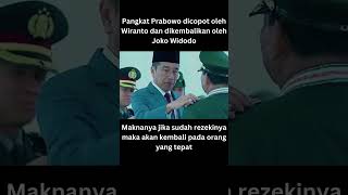 PANGKAT PRABOWO SUBIANTO DICOPOT OLEH WIRANTO DAN DIKEMBALIKAN OLEH JOKO WIDODO [upl. by Rabka]