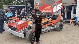 BriSCA F1 Heat 1 Foxhall Stadium Ipswich 220624 [upl. by Grimbal531]