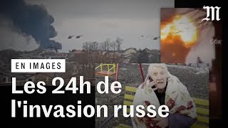 Guerre en Ukraine  le résumé de la première journée dinvasion par la Russie [upl. by Dorin]