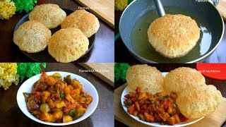 Shimla Mirch Aloo Recipe Kasuri Ajwaini Puri  आलू शिमला मिर्च की चटपटी सुखी सब्जी और कसूरी पूरी [upl. by Llebpmac326]