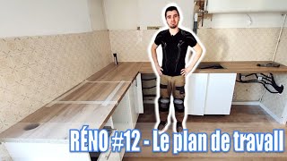 Réno 12  Installer le plan de travail de sa cuisine [upl. by Aihseyn]