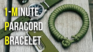 Quick Deploy Bracelet That You Can MakeUnravel It In 1 MINUTE [upl. by Arries]