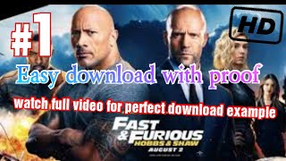 How to download fast and furious 9 full movie dubbed in hindi [upl. by Nyl326]