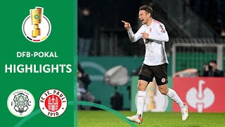 St Pauli makes it through to the quarterfinals FC Homburg  FC St Pauli 14  DFBPokal 2324 [upl. by Frieda]