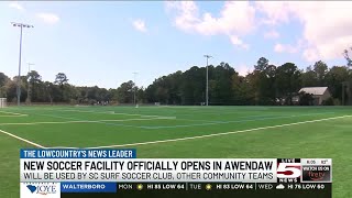 VIDEO New stateoftheart soccer facility opens in Awendaw improvements on the way [upl. by Nerrag9]