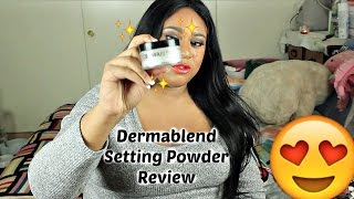 Dermablend Setting Powder Review StartingSomethingBeautiful [upl. by Elleimac]