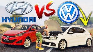 NOVO GOL vs HB20  Qual Melhor Carro  GTA V [upl. by Raknahs]