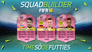 TIME DOS FUTTIES  SQUAD BUILDER  FIFA 16 [upl. by Avik]