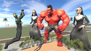 Franklin Become Black Spiderman to Kill Hulk in Indian Bike Driving 3D [upl. by Ahsiam]