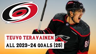 Teuvo Teravainen 86 All 25 Goals of the 202324 NHL Season [upl. by Eniad162]