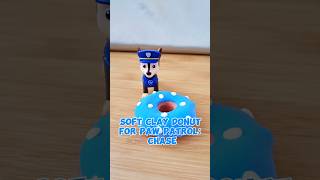 Soft clay donut for Paw Patrol Chase  Air Dry Clay donut🐾 softclay PawPatrol diy clay [upl. by Elenahc655]