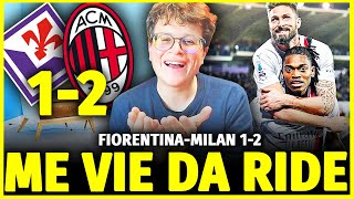 😂 ME VIE DA RIDE MILAN IN CHAMPIONS FIORENTINAMILAN 12 LOFTUSCHEEK ALIENO‼️ [upl. by Arne]