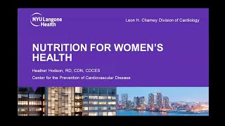 Nutrition for Women’s Health at NYU Langone [upl. by Ralston]