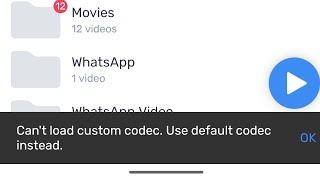 how to fix MX player Cant load custom codec Use default codec instead problem 2024 [upl. by Dranel]