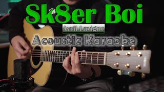 Avril Lavigne  Sk8er boi  Acoustic Karaoke  Guitar Cover  Skater boy [upl. by Gunthar687]