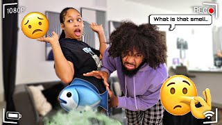 FISH PRANK ON BOYFRIEND HE THREW UP Hilarious  ZYTRAE [upl. by Katha621]