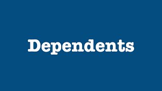 Who qualifies as a dependent [upl. by Philender]