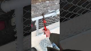 Chainlink walk gate how to tighten gate clips [upl. by Amalea]