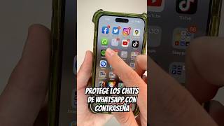 PROTEGE LOS CHATS DE WHATSAPP CON CONTRASEÑA  Shorts [upl. by Ailegnave193]