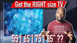 Whats the BEST TV Size for your room  TVs Explained [upl. by Leggett]