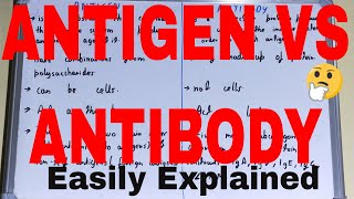 Antigen vs AntibodyDifference between antigen and antibodyAntigen and antibody difference [upl. by Yebba524]