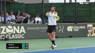 Matteo Berrettini vs Aleksandar Vukic  SF Phoenix • Highlights [upl. by Silra]