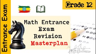 Math Entrance Exam Revision Masterplan [upl. by Ainivad]