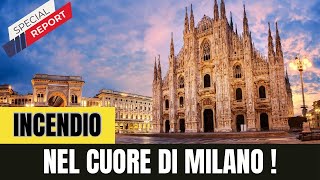 quotIncendio a Milano Rogo in Corso Vittorio Emanuele Vigili del Fuoco in Azionequot [upl. by Currier]