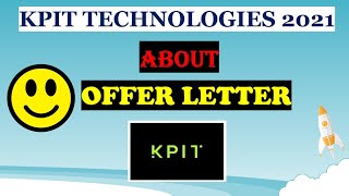 🔴I RECEIVED KPIT OFFER LETTER 🔥 JOINING DATE  ALL DETAILS [upl. by Etsirk950]