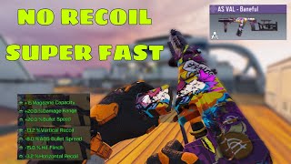 Best As Val Gunsmith For Call Of Duty Season 6  No Recoil  Super Fast [upl. by Ahsrats]