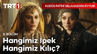 İsmet Hatun ile Melike Hatun Karşı Karşıya  Kudüs Fatihi Selahaddin Eyyubi 8 Bölüm [upl. by Viehmann]