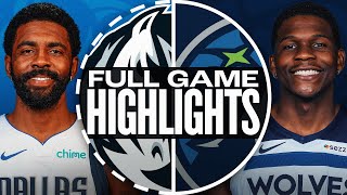 MAVERICKS at TIMBERWOLVES  FULL GAME HIGHLIGHTS  October 29 2024 [upl. by Ettenahc987]