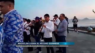 Mazatlán logra el Récord Guinness de la Banda de Música Folclórica más grande [upl. by Okiram415]