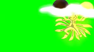 Naruto Six Paths Ultra Big Ball Rasenshuriken Green Screen with sound effect [upl. by Tabber]