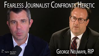 Catholic Journalist confronts heretic James Martin SJ  RIP George Neumayr [upl. by Ecinerev]