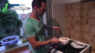 Recette des crêpes du sportif sans gluten Christophe Bonnefont  Julien Venesson [upl. by Einaej]