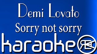 Demi Lovato  Sorry not sorry  Karaoke instrumental [upl. by Enetsirk]