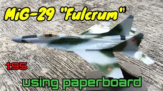 How to make MiG29 quotFulcrumquot  DIY fighter jet fighterplane papercraft [upl. by Notlil]