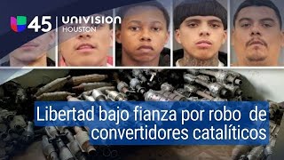 Quedan en libertad bajo fianza cinco sospechosos de robar convertidores catalíticos en Houston [upl. by Chessa]