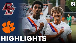 Boston College vs Clemson  NCAA College Soccer  Highlights  September 13 2024 [upl. by Ardnasal176]